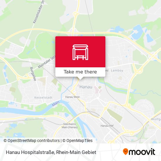 Hanau Hospitalstraße map