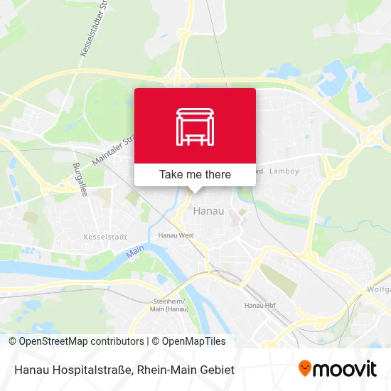 Hanau Hospitalstraße map