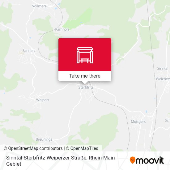 Sinntal-Sterbfritz Weiperzer Straße map