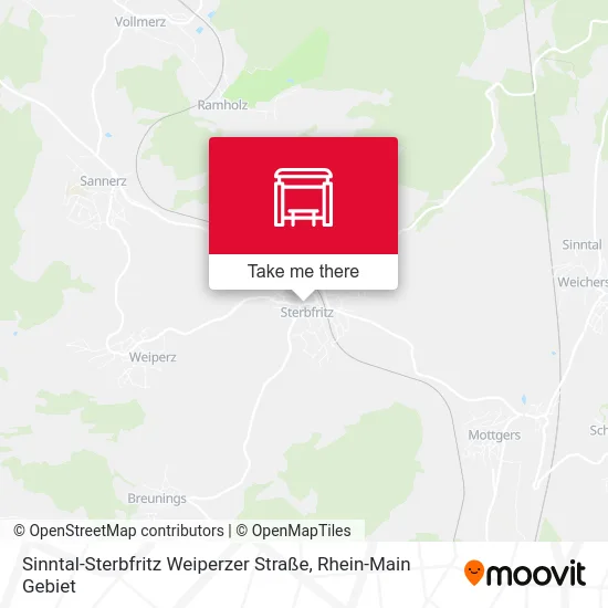 Карта Sinntal-Sterbfritz Weiperzer Straße