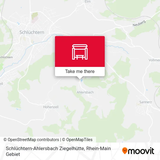 Карта Schlüchtern-Ahlersbach Ziegelhütte
