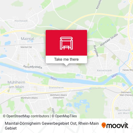 Maintal-Dörnigheim Gewerbegebiet Ost map