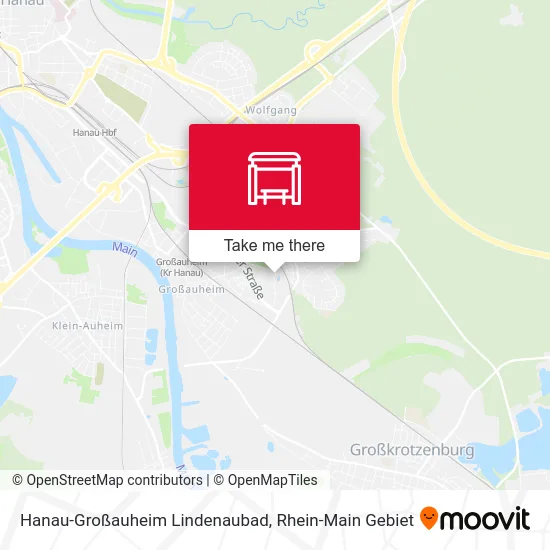 Карта Hanau-Großauheim Lindenaubad