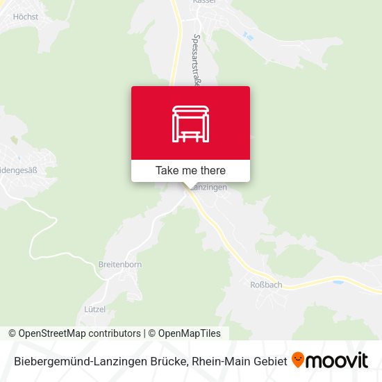 Biebergemünd-Lanzingen Brücke map