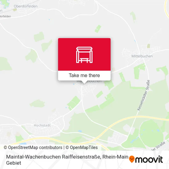 Карта Maintal-Wachenbuchen Raiffeisenstraße