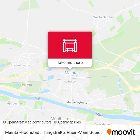 Карта Maintal-Hochstadt Thingstraße