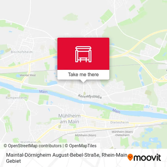 Карта Maintal-Dörnigheim August-Bebel-Straße
