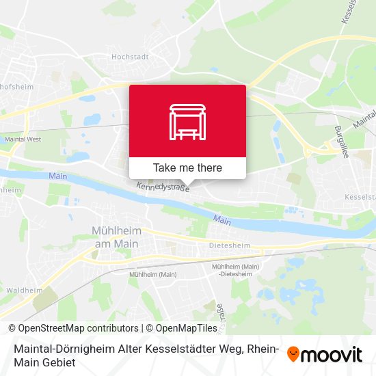 Maintal-Dörnigheim Alter Kesselstädter Weg map