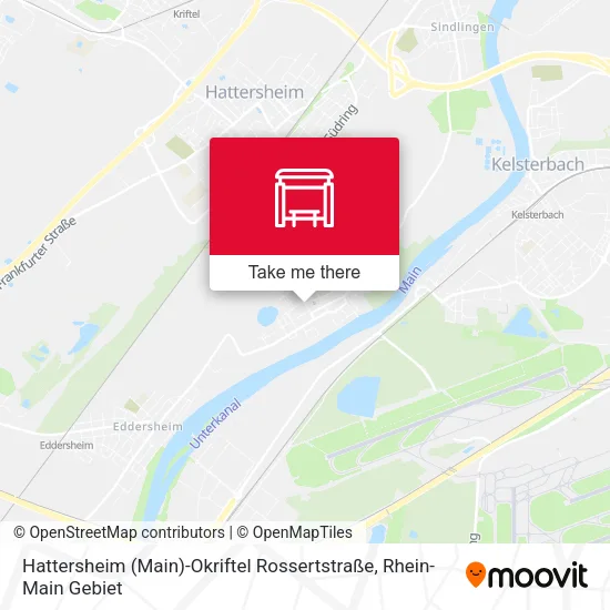 Карта Hattersheim (Main)-Okriftel Rossertstraße