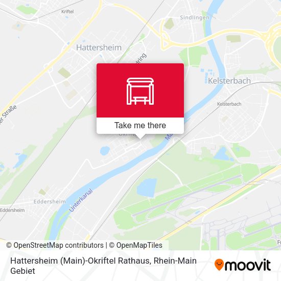 Hattersheim (Main)-Okriftel Rathaus map