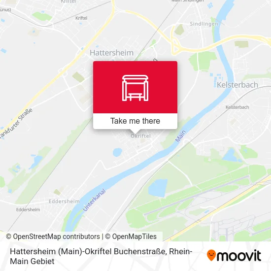 Карта Hattersheim (Main)-Okriftel Buchenstraße