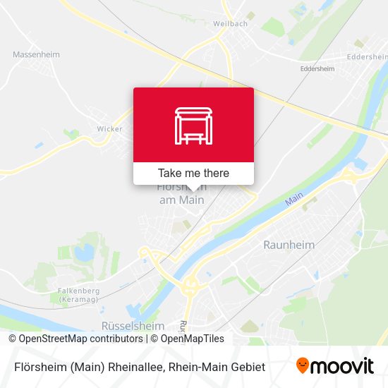 Карта Flörsheim (Main) Rheinallee