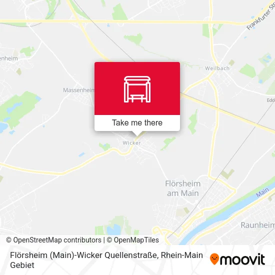 Карта Flörsheim (Main)-Wicker Quellenstraße