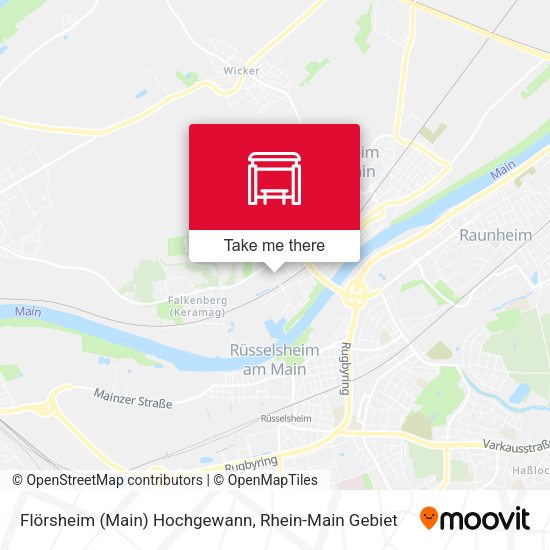 Flörsheim (Main) Hochgewann map