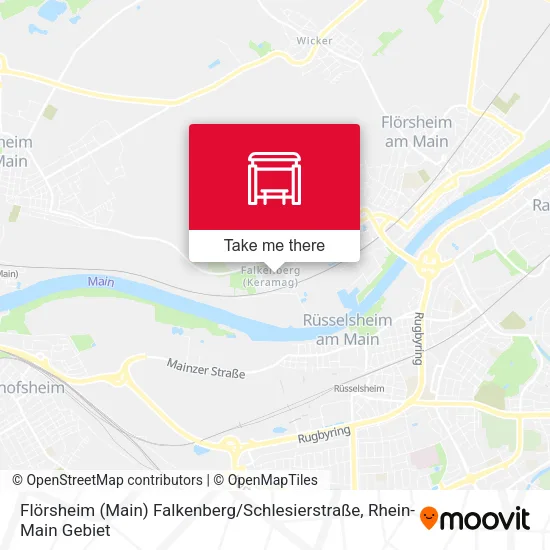 Карта Flörsheim (Main) Falkenberg / Schlesierstraße
