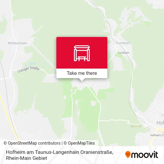Карта Hofheim am Taunus-Langenhain Oranienstraße