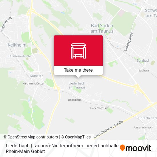 Liederbach (Taunus)-Niederhofheim Liederbachhalle map