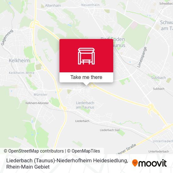 Liederbach (Taunus)-Niederhofheim Heidesiedlung map