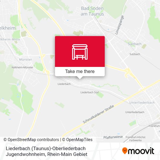 Liederbach (Taunus)-Oberliederbach Jugendwohnheim map