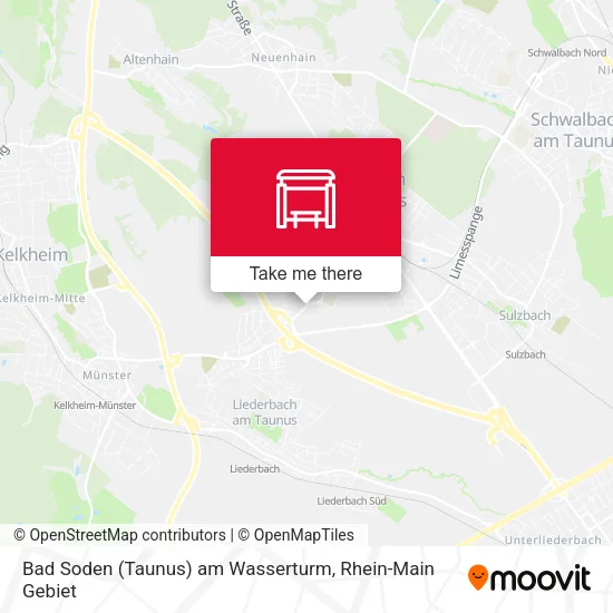 Bad Soden (Taunus) am Wasserturm map