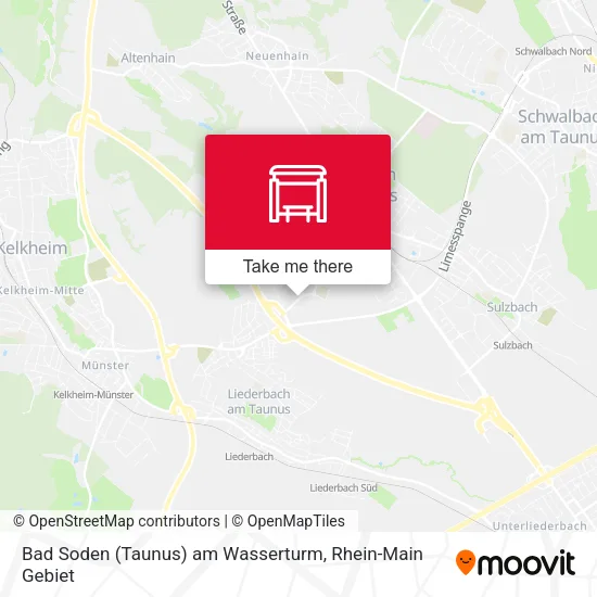 Bad Soden (Taunus) am Wasserturm map