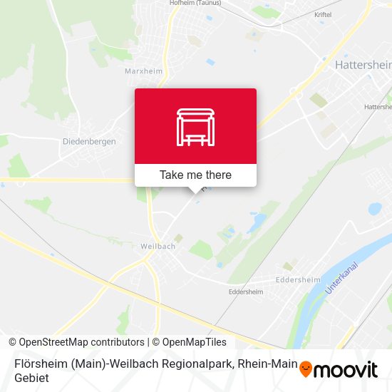 Карта Flörsheim (Main)-Weilbach Regionalpark
