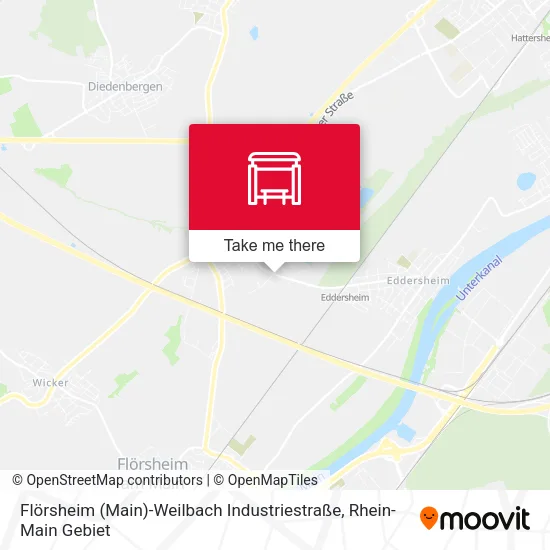 Карта Flörsheim (Main)-Weilbach Industriestraße