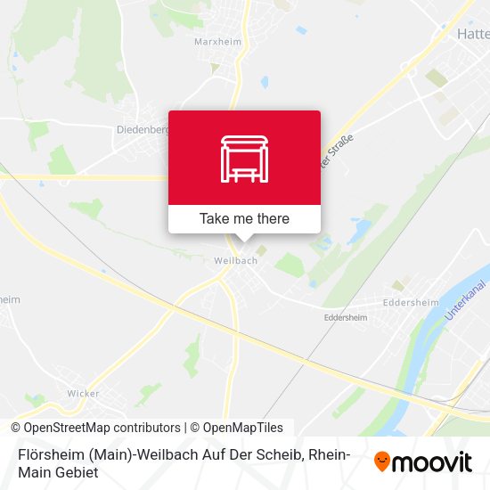 Карта Flörsheim (Main)-Weilbach Auf Der Scheib