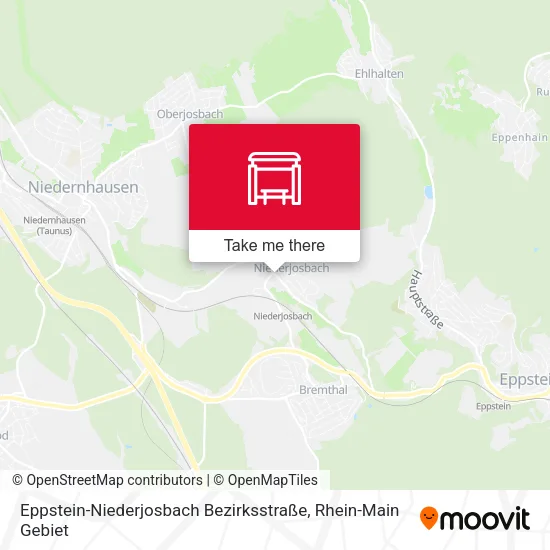 Карта Eppstein-Niederjosbach Bezirksstraße