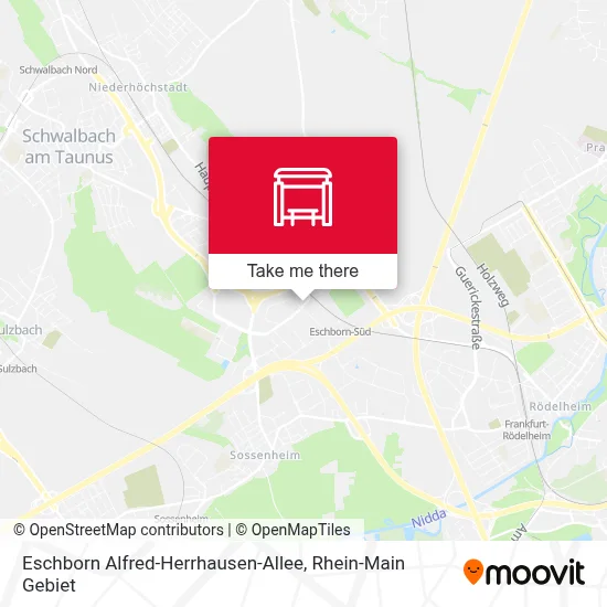 Eschborn Alfred-Herrhausen-Allee map