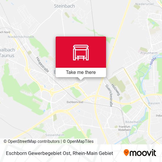Eschborn Gewerbegebiet Ost map