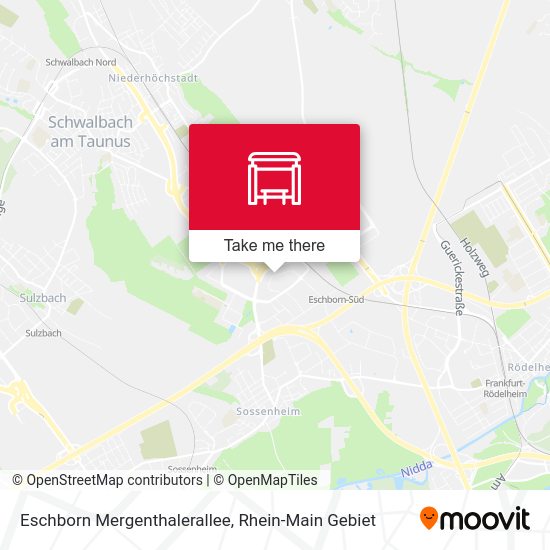 Eschborn Mergenthalerallee map