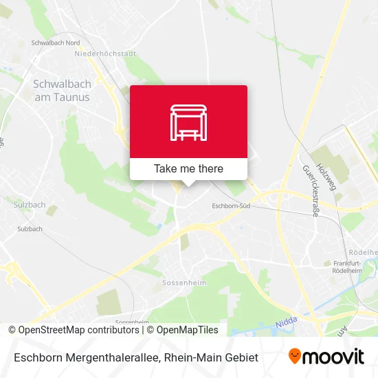 Карта Eschborn Mergenthalerallee