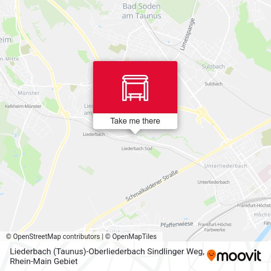 Liederbach (Taunus)-Oberliederbach Sindlinger Weg map