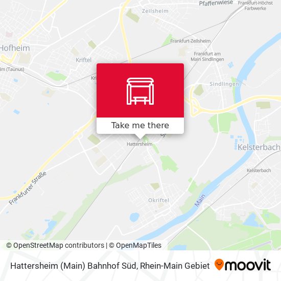 Hattersheim (Main) Bahnhof Süd map