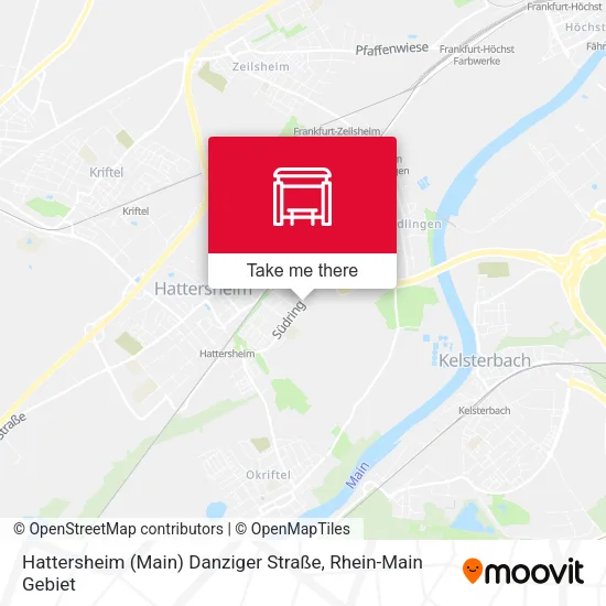 Карта Hattersheim (Main) Danziger Straße