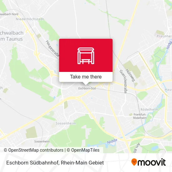 Карта Eschborn Südbahnhof