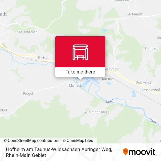 Карта Hofheim am Taunus-Wildsachsen Auringer Weg