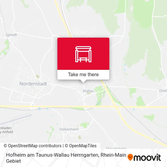 Карта Hofheim am Taunus-Wallau Herrngarten