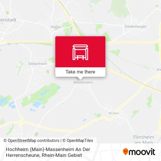 Карта Hochheim (Main)-Massenheim An Der Herrenscheune