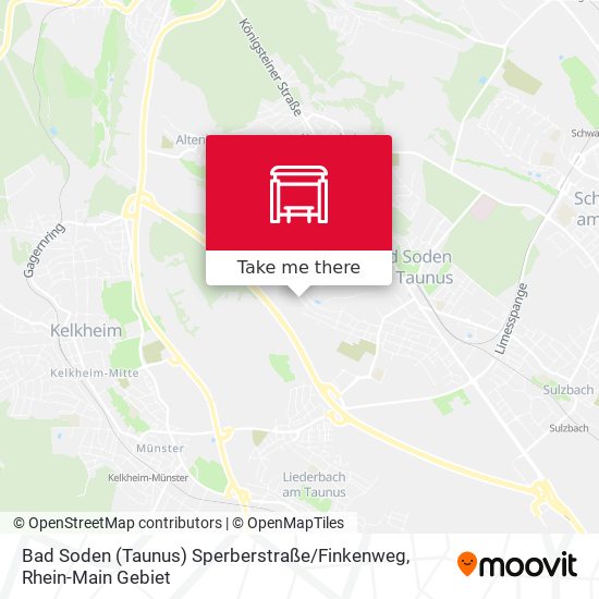 Карта Bad Soden (Taunus) Sperberstraße / Finkenweg