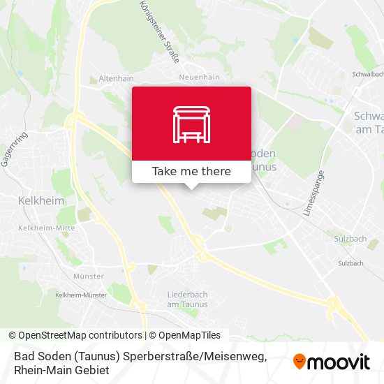 Карта Bad Soden (Taunus) Sperberstraße / Meisenweg