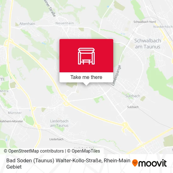 Карта Bad Soden (Taunus) Walter-Kollo-Straße
