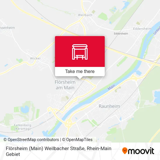 Карта Flörsheim (Main) Weilbacher Straße