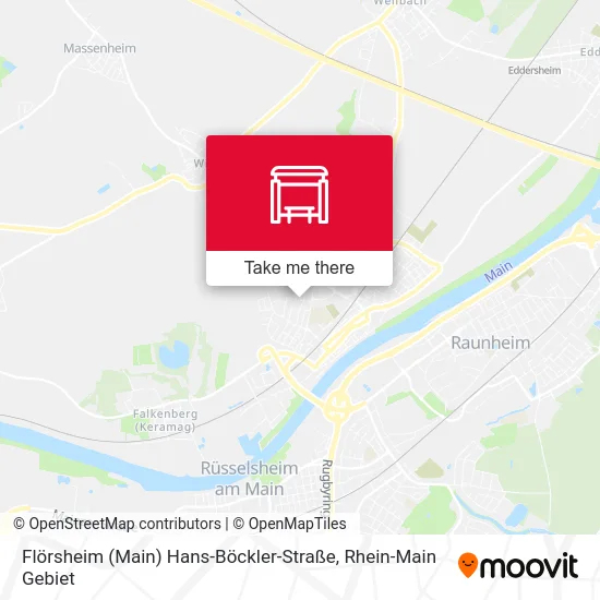 Карта Flörsheim (Main) Hans-Böckler-Straße