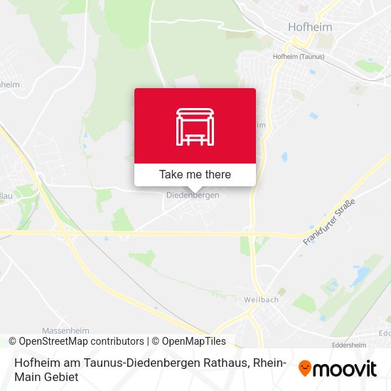 Hofheim am Taunus-Diedenbergen Rathaus map