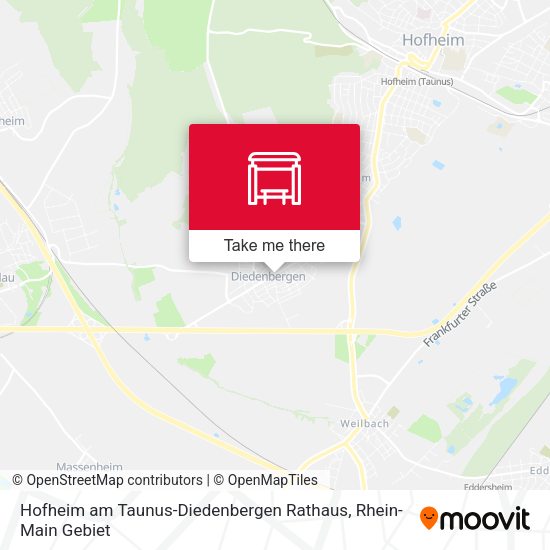 Hofheim am Taunus-Diedenbergen Rathaus map