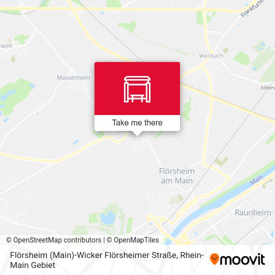 Карта Flörsheim (Main)-Wicker Flörsheimer Straße