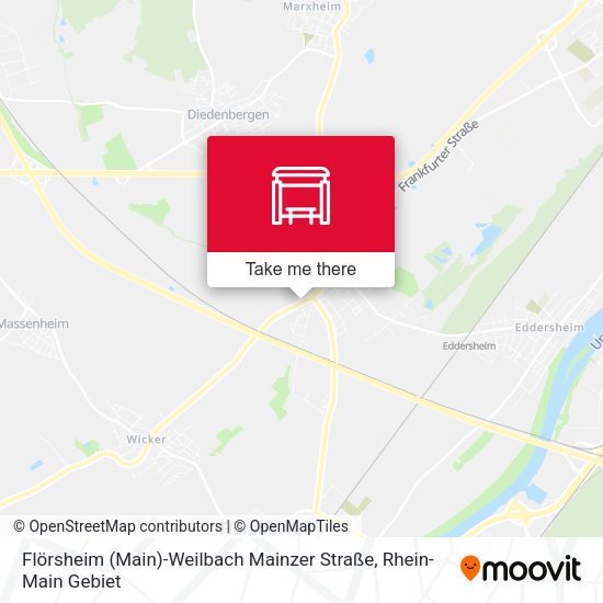 Карта Flörsheim (Main)-Weilbach Mainzer Straße