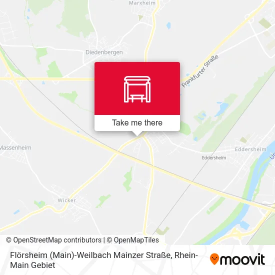 Карта Flörsheim (Main)-Weilbach Mainzer Straße